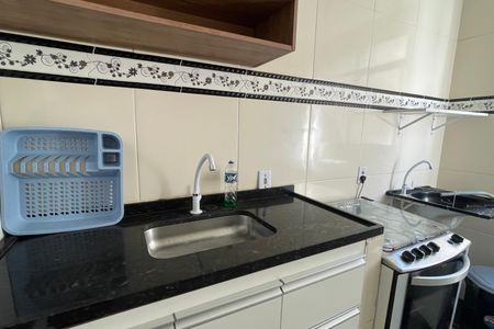 Cozinha de apartamento para alugar com 2 quartos, 45m² em Jardim Primavera, Duque de Caxias