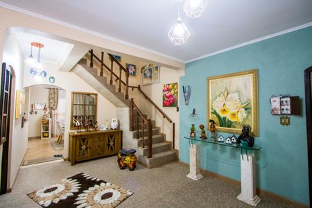 Sala de casa à venda com 4 quartos, 425m² em Cidade São Jorge, Santo André