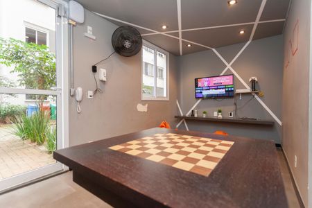 Apartamento à venda com 34m², 2 quartos e sem vagaSalão de jogos