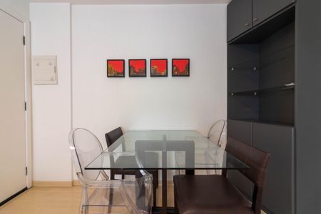Sala de Jantar de apartamento para alugar com 1 quarto, 43m² em Vila Nova Conceição, São Paulo