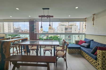 varanda  de apartamento para alugar com 3 quartos, 133m² em Balneario Guarujá, Guarujá