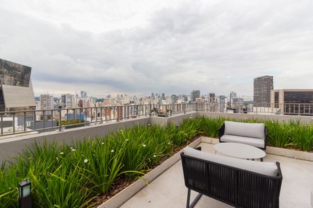 Studio para alugar com 24m², 1 quarto e sem vaga Studio para alugar com 24m², 1 quarto e sem vagaÁrea comum - Terraço