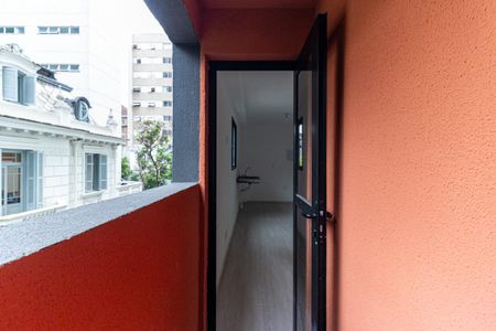Varanda do Studio de kitnet/studio para alugar com 1 quarto, 26m² em Vila Buarque, São Paulo