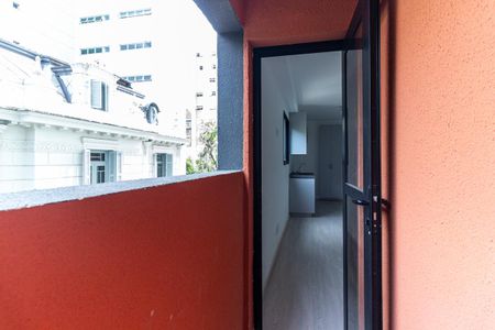 Varanda do Studio de kitnet/studio para alugar com 1 quarto, 26m² em Vila Buarque, São Paulo