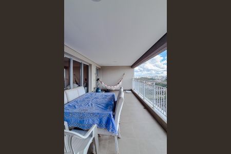 Varanda da Sala de apartamento para alugar com 3 quartos, 127m² em Vila Anastácio, São Paulo