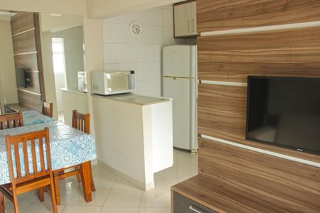 Sala de apartamento para alugar com 1 quarto, 49m² em Ponta da Praia, Santos