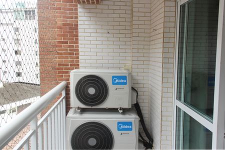 Varanda da Sala de apartamento para alugar com 1 quarto, 47m² em Ponta da Praia, Santos