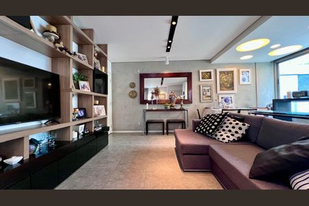 sala  de apartamento à venda com 1 quarto, 57m² em Santo Agostinho, Belo Horizonte