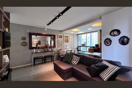 sala  de apartamento à venda com 1 quarto, 57m² em Santo Agostinho, Belo Horizonte