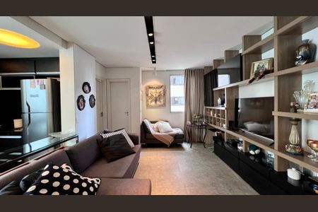 sala  de apartamento à venda com 1 quarto, 57m² em Santo Agostinho, Belo Horizonte