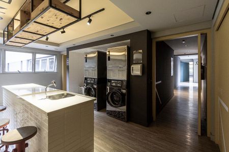 Studio para alugar com 35m², 1 quarto e sem vaga Studio para alugar com 35m², 1 quarto e sem vagaLavanderia