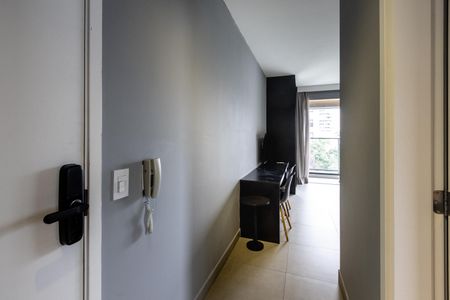 Studio para alugar com 35m², 1 quarto e sem vaga Studio para alugar com 35m², 1 quarto e sem vagaHall de entrada