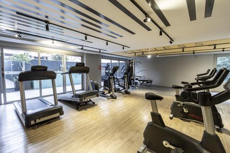 Studio para alugar com 35m², 1 quarto e sem vaga Studio para alugar com 35m², 1 quarto e sem vagaAcademia