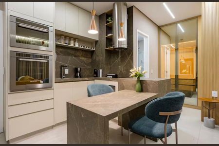 Cozinha de apartamento à venda com 1 quarto, 46m² em Vila Olímpia, São Paulo