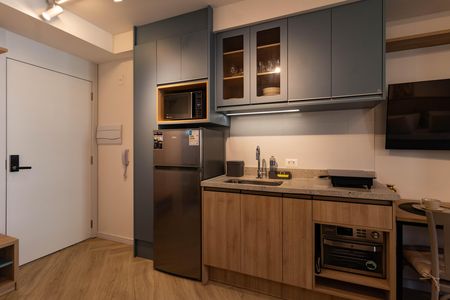 Studio para alugar com 29m², 1 quarto e sem vaga Studio para alugar com 29m², 1 quarto e sem vagaCozinha