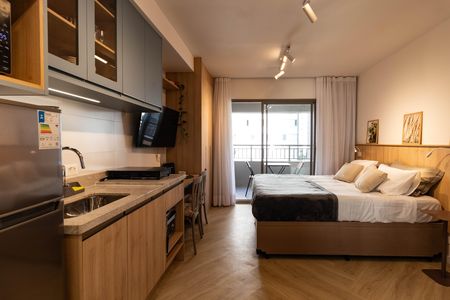Studio para alugar com 29m², 1 quarto e sem vaga Studio para alugar com 29m², 1 quarto e sem vagaCozinha