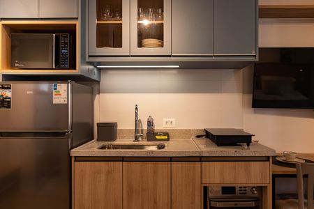 Studio para alugar com 29m², 1 quarto e sem vaga Studio para alugar com 29m², 1 quarto e sem vagaCozinha