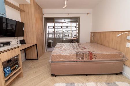 Apartamento para alugar com 29m², 1 quarto e sem vagaStúdio - detalhe colchão
