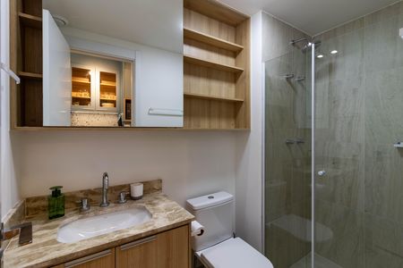 Studio para alugar com 25m², 1 quarto e sem vaga Studio para alugar com 25m², 1 quarto e sem vagaBanheiro