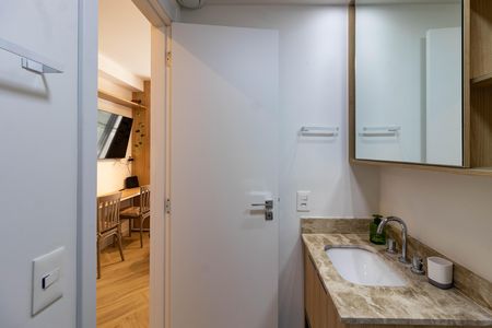 Studio para alugar com 25m², 1 quarto e sem vaga Studio para alugar com 25m², 1 quarto e sem vagaBanheiro