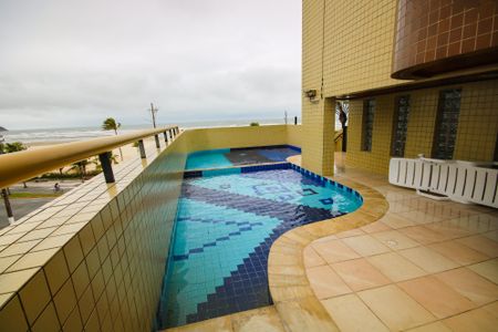 Área comum - Piscina de apartamento para alugar com 3 quartos, 75m² em Guilhermina, Praia Grande
