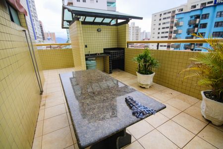 Área comum - Churrasqueira de apartamento para alugar com 3 quartos, 75m² em Guilhermina, Praia Grande