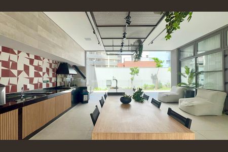 Studio para alugar com 26m², 1 quarto e sem vagaChurrasqueira