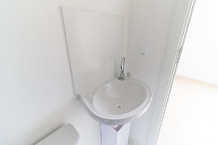 Banheiro  de kitnet/studio à venda com 1 quarto, 17m² em Vila Dom Pedro I, São Paulo