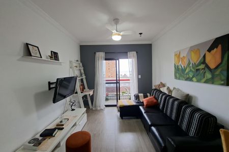 Sala de apartamento para alugar com 1 quarto, 60m² em Vila Caiçara, Praia Grande