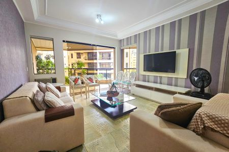 Sala de apartamento para alugar com 3 quartos, 180m² em Balneario Guarujá, Guarujá