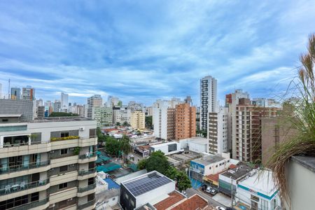 Vista da Sala  de apartamento à venda com 1 quarto, 68m² em Cambuí, Campinas