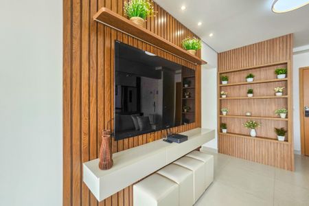 Sala de apartamento para alugar com 2 quartos, 74m² em Vila Alzira, Guarujá