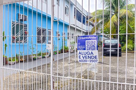 Casa para alugar com 50m², 1 quarto e sem vagaFachada com placa