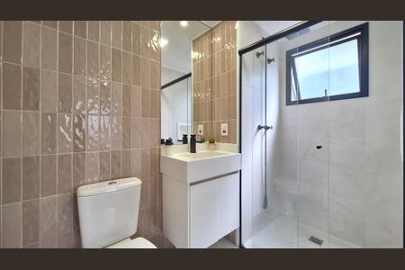 Banheiro  de kitnet/studio à venda com 1 quarto, 25m² em Pompeia, São Paulo