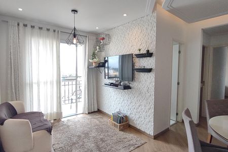 Sala de apartamento à venda com 2 quartos, 54m² em Campestre, São Caetano do Sul