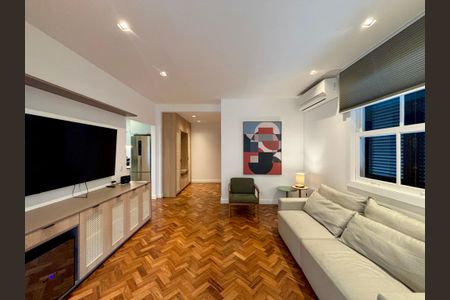 Sala  de apartamento à venda com 1 quarto, 62m² em Jardim Botânico, Rio de Janeiro