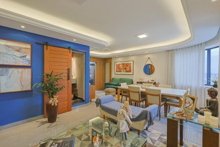 Sala de apartamento à venda com 4 quartos, 130m² em Gutierrez, Belo Horizonte