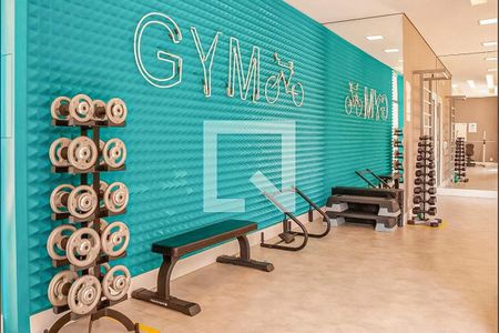 Apartamento à venda com 66m², 1 quarto e 2 vagasÁrea comum - Academia