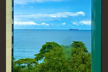 Sala/quarto/cozinha americana - vista para o mar de apartamento à venda com 2 quartos, 71m² em Copacabana, Rio de Janeiro