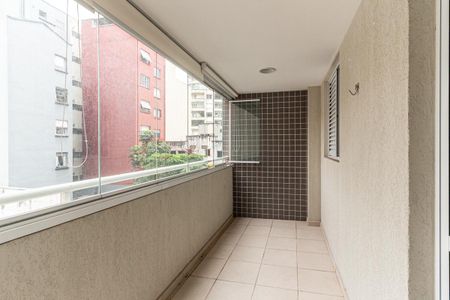 Varanda da Sala de apartamento à venda com 1 quarto, 41m² em Vila Buarque, São Paulo