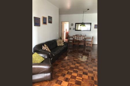 Sala de apartamento para alugar com 3 quartos, 120m² em Morro do Maluf, Guarujá