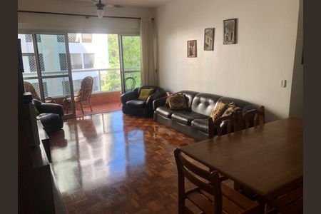 Sala de apartamento para alugar com 3 quartos, 120m² em Morro do Maluf, Guarujá