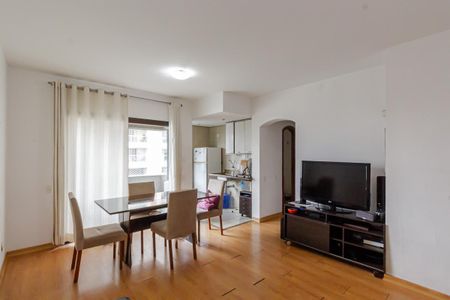 Sala de apartamento à venda com 1 quarto, 52m² em Moema, São Paulo
