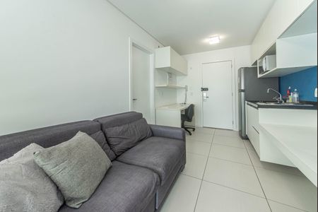 Sala - Cozinha Integrada de kitnet/studio para alugar com 1 quarto, 33m² em Brooklin, São Paulo