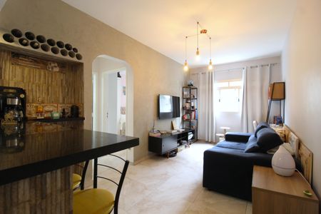 Sala de apartamento para alugar com 1 quarto, 56m² em Moema, São Paulo