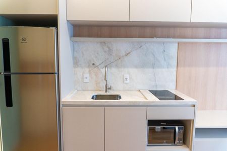 Cozinha de kitnet/studio para alugar com 1 quarto, 24m² em Vila Santa Catarina, São Paulo