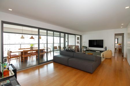 Sala de Estar de apartamento à venda com 3 quartos, 162m² em Pinheiros, São Paulo