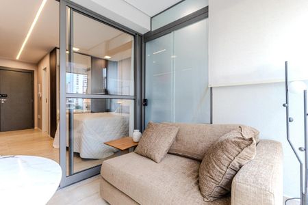 Varanda de kitnet/studio para alugar com 1 quarto, 33m² em Higienópolis, São Paulo