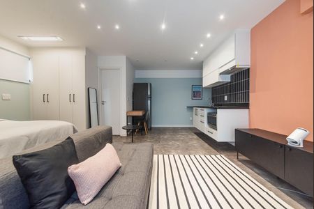 Sala de apartamento para alugar com 1 quarto, 40m² em Campo Belo, São Paulo