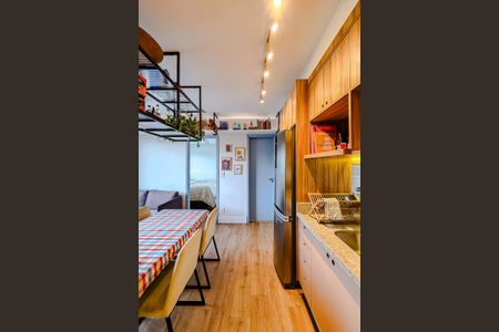 Apartamento à venda com 34m², 2 quartos e 1 vagaCozinha e Área de Serviço